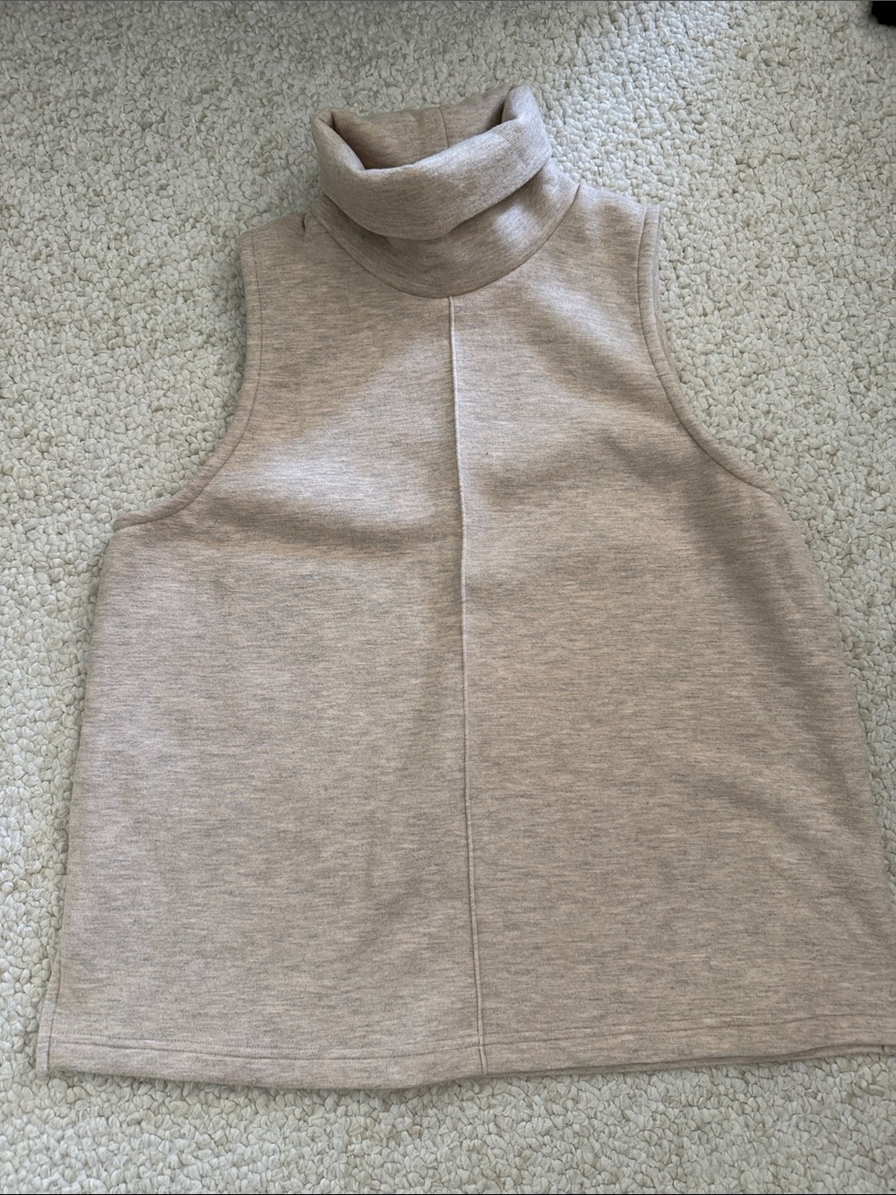 OGL brand 2 piece sleeveless turtleneck and wide legged knit pants, Size L - Picture 2 of 14